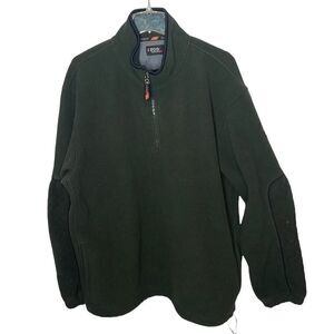 Izod Green Perform X PFX Fleece Half Zip Sweatshirt. Size XL.